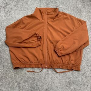 Old Navy Active StretchTech Dry Quick Jacket Windbreaker Womens 2X Brown Zip